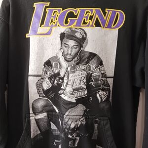 Kobe Bryant Lakers Legend Graphic Black Hoodie Sweatshirt Mens Size S
